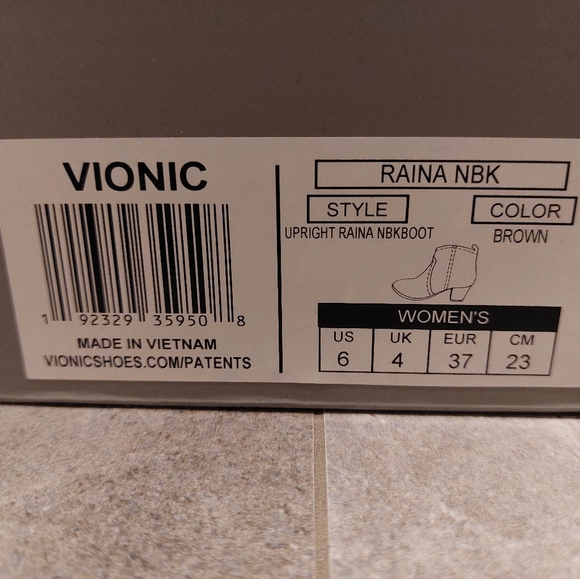 Vionic Nubuck Raina Ankle Booties - Picture 8 of 11